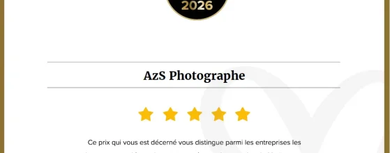 Wedding Awards 2026 décerné à Azémard Wedding Love, photographe de mariage recommandé par les couples